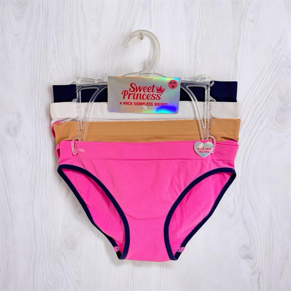 Girl’s 4 Pack Seamless Bikini Set